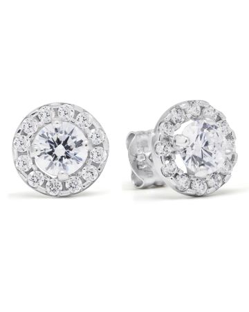 Weißes Goldiset Ohrringe K-E37675ZW