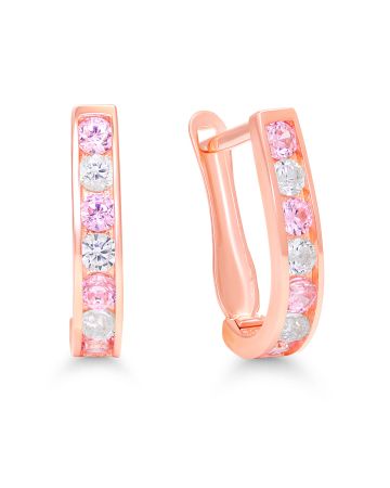 Punakultaiset rengaskorvakorut K-E41322ZpiRG