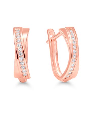 Punakultaiset rengaskorvakorut K-E48429ZRG