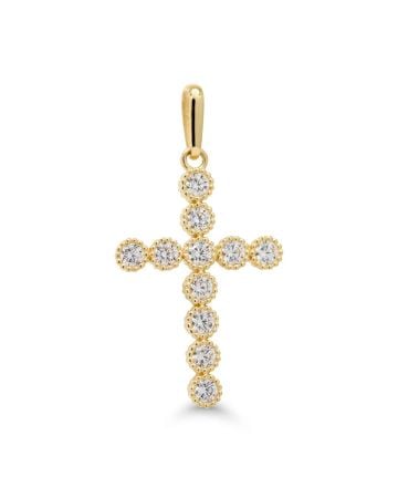 Goldener Kreuzanhänger K-P66692Z