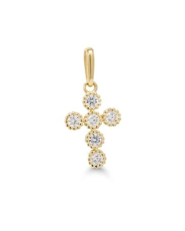 Goldener Kreuzanhänger K-P66693Z