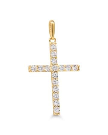 Goldener Kreuzanhänger K-P66696Z