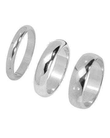 Kihlasormus / valkokulta 6mm