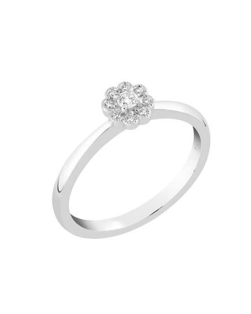 Sandberg Kukkaniitty timanttisormus M-833w