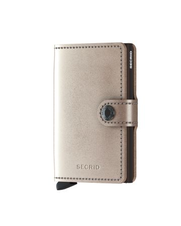 Secrid Miniwallet Metallic Champagne-Brown MME-CHAMPAGNE-BROWN