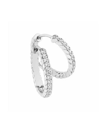 Hopeiset rengaskorvakorut 19 x 3 mm M045027-0002