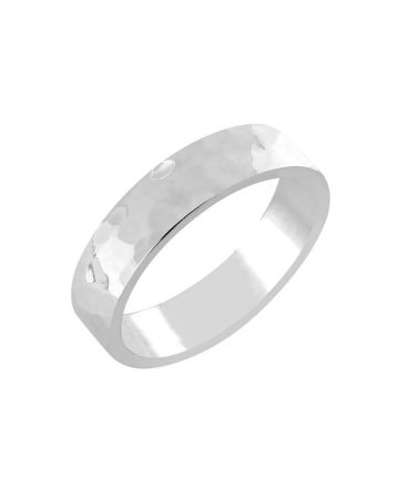 Hopeinen sormus M46001/5M-T-1