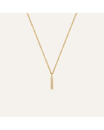 Mockberg Petite Stone Letter, I Halskette MB0079