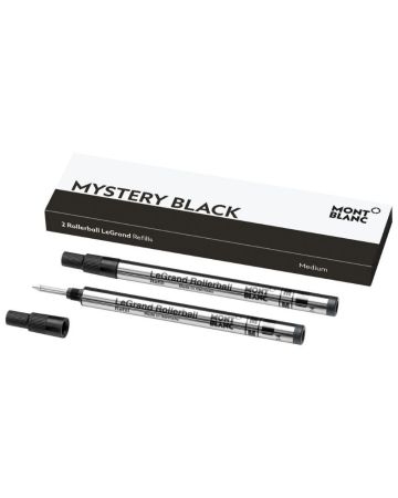 Montblanc 2 Rollerball LeGrand Refills (M) Mystery Black MB128225