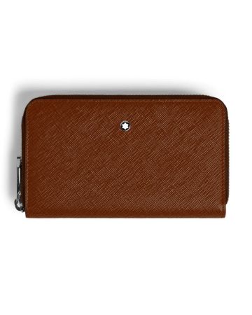 Montblanc Medium Continental Wallet 12cc with Zip in Sartorial Leather MB220360