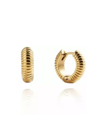 Mockberg Ribbed Hoops Ohrringe MO228