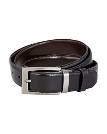 Montblanc Contemporary Belt Black/Brown Reversible Gürtel MB105080