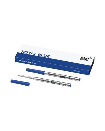 Montblanc Ballpoint täyte,  Medium Royal Blue / 2kpl MB128214-1