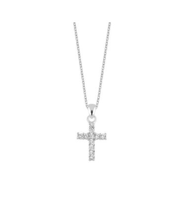 Silber Kreuzkette N24509N A-18