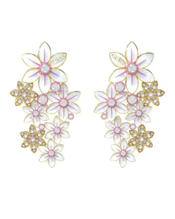 Guess White Lotus ohrringe  JUBE04129JWYGWHT/U