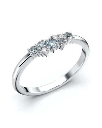 Festive Nadja Blue timanttisormus 14-650-018B-VK-HSI1-3