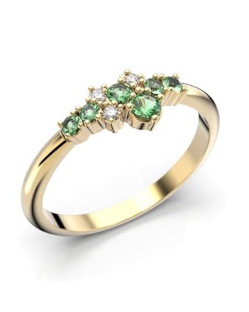 Festive Nelly Green timanttisormus 609-019G-KK