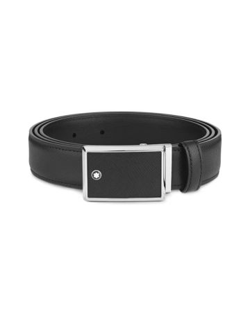 Montblanc Meisterstück Black Saffiano Leather Gürtel MB114421