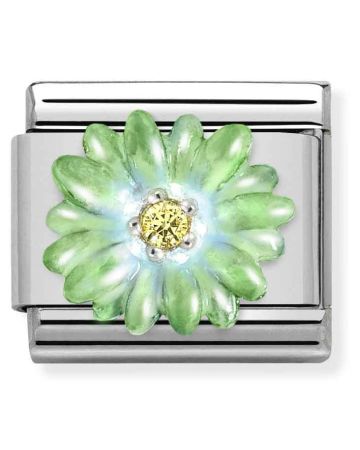 Nomination Classic Green Flower 330321/07