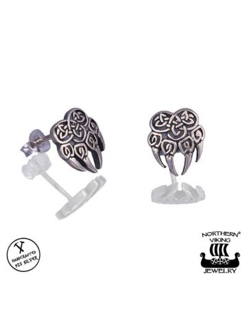 Northern Viking Jewelry Karhun Käpälä -korvakorut NVJKK024