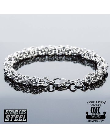 Northern Viking Jewelry Kuningasketju -rannekoru NVJRA003