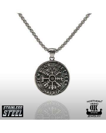 Northern Viking Jewelry Vegvisir -kaulakoru NVJRS070