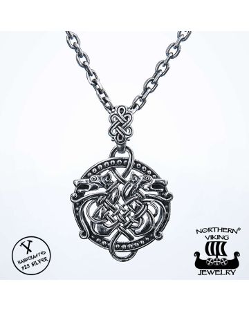 Northern Viking Jewelry Knotwork Dragon -riipus NVJ-H-RS032