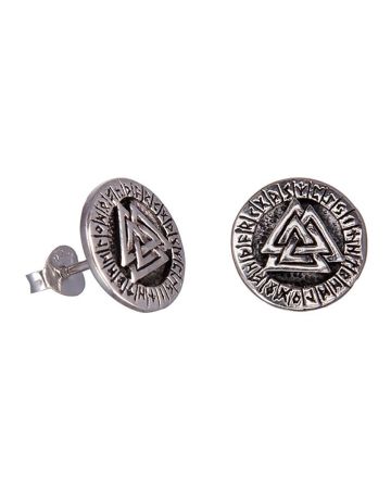 Northern Viking Jewelry Valknut korvakorut NVJKK042