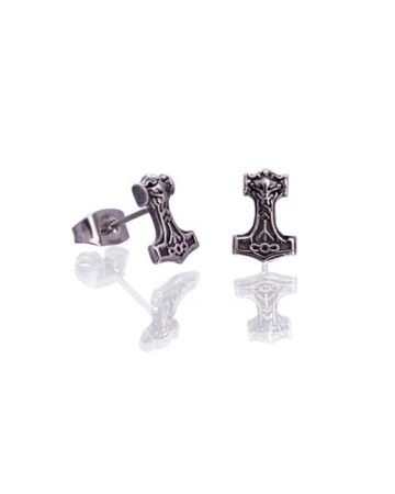 Northern Viking Jewelry Wolf Head Thorin Vasara korvakorut NVJKK043