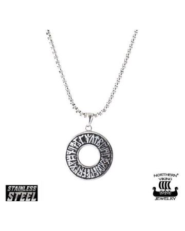 Northern Viking Jewelry Riimukiekko-kaulakoru (50cm) NVJRS005