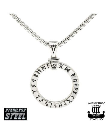 Northern Viking Jewelry Viisauden Pyörä By Johan Thorolf -kaulakoru 70 cm NVJRS081