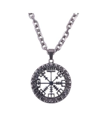 Northern Viking Jewelry Vegvisir Halskette NVJRS098