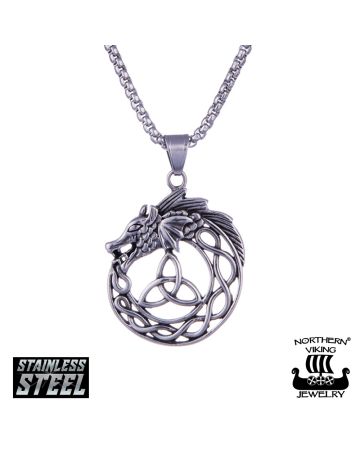 Northern Viking Jewelry Trinity Dragon kaulakoru 50 cm NVJRS101