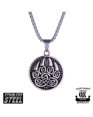 Northern Viking Jewelry Karhun Käpälä kaulakoru 55cm NVJRS105