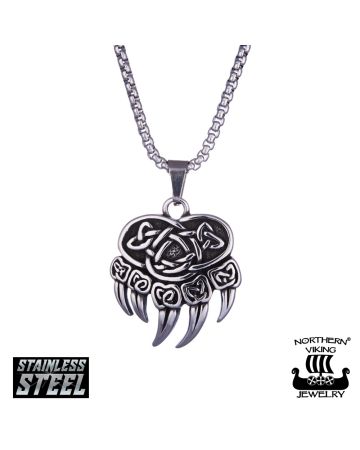 Northern Viking Jewelry Pieni Karhun Käpälä kaulakoru 55cm NVJRS106