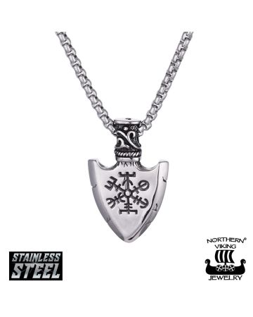 Northern Viking Jewelry -kaulakoru 50cm "Vegvisir Spear"