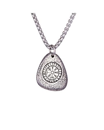 Northern Viking Jewelry Vegvisir Stone kaulakoru 50 cm NVJRS116