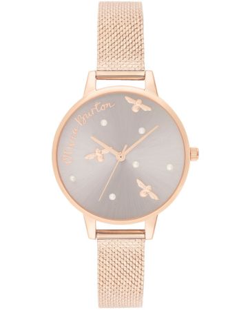 Olivia Burton Pearly Queen Pearl Detail Rose Gold -rannekello OB16PQ04