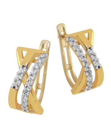 Gold Ohrringe OT48800-CZ-YW-WPL