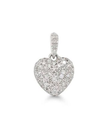 Valkokultainen timanttiriipus, sydän P-5763DW-1