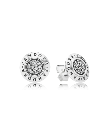 Pandora Hoop Logo Ohrringe 290559CZ-1