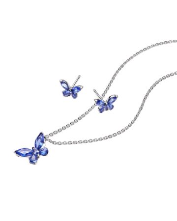 Pandora Timeless Butterfly Schmuckset, Blau