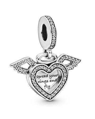 Pandora Angel Heart And Wings Dangle -riipus 798485C01
