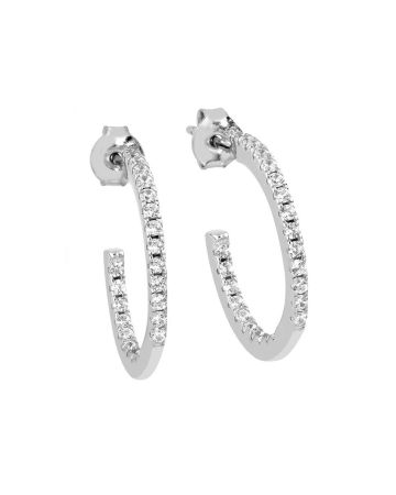 Hopeiset korvakorut PESS0638-20MM