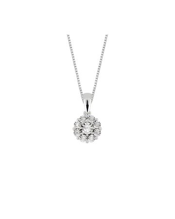 Brilliant Star Weißgold Diamant anhänger PF13123-1