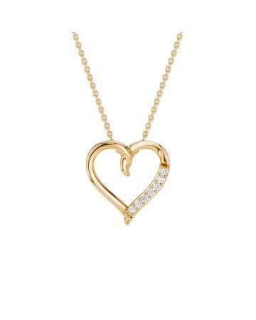 Brilliant Star Herzkette mit Diamanten PH20564