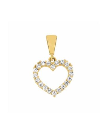 Kultainen sydänriipus 10 x 11 mm PP1851-01