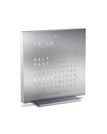 QLOCKTWO Classic Touch Stainless Steel ENG T4SENSS