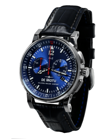 De Motu R42 MKII Polished Steel -rannekello DMR4224 -2