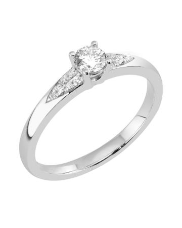 Diamantring Weißgold / topas RE06815